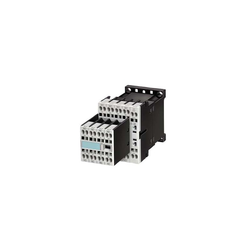 Siemens 3RH12 62-2BB40 Control Relay 2 NC Contacts Cage Clamp Connection DC Operation 6 NO 24VDC Control Supply Voltage 62 E Identification Number 35mm Standard Mounting Rail Size S00 