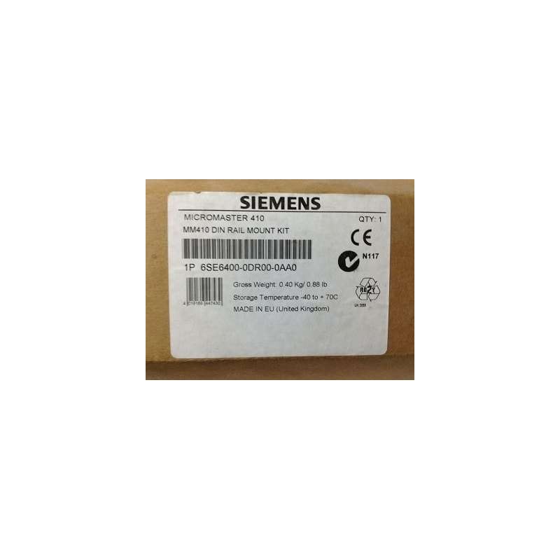 Siemens 6SE6400-0DR00-0AA0 MM410 Din Rail Mount Kit Micromaster 410 New NFP 